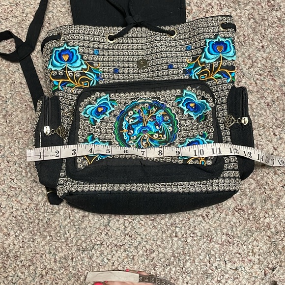 Embroidered Floral Backpack - Picture 4 of 10